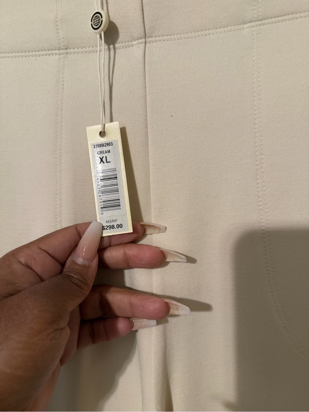 Max Studio Cream Two-Piece Tailored Blazer and Trousers - Picture 5 of 10